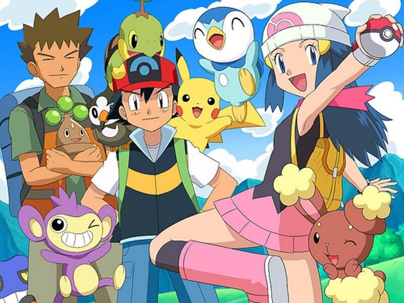 Pokémon anime characters and Pokémon