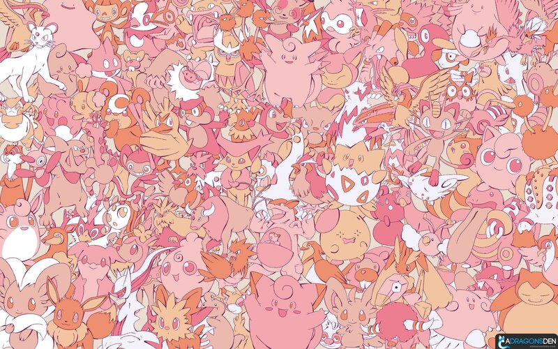 Pokémon art collage