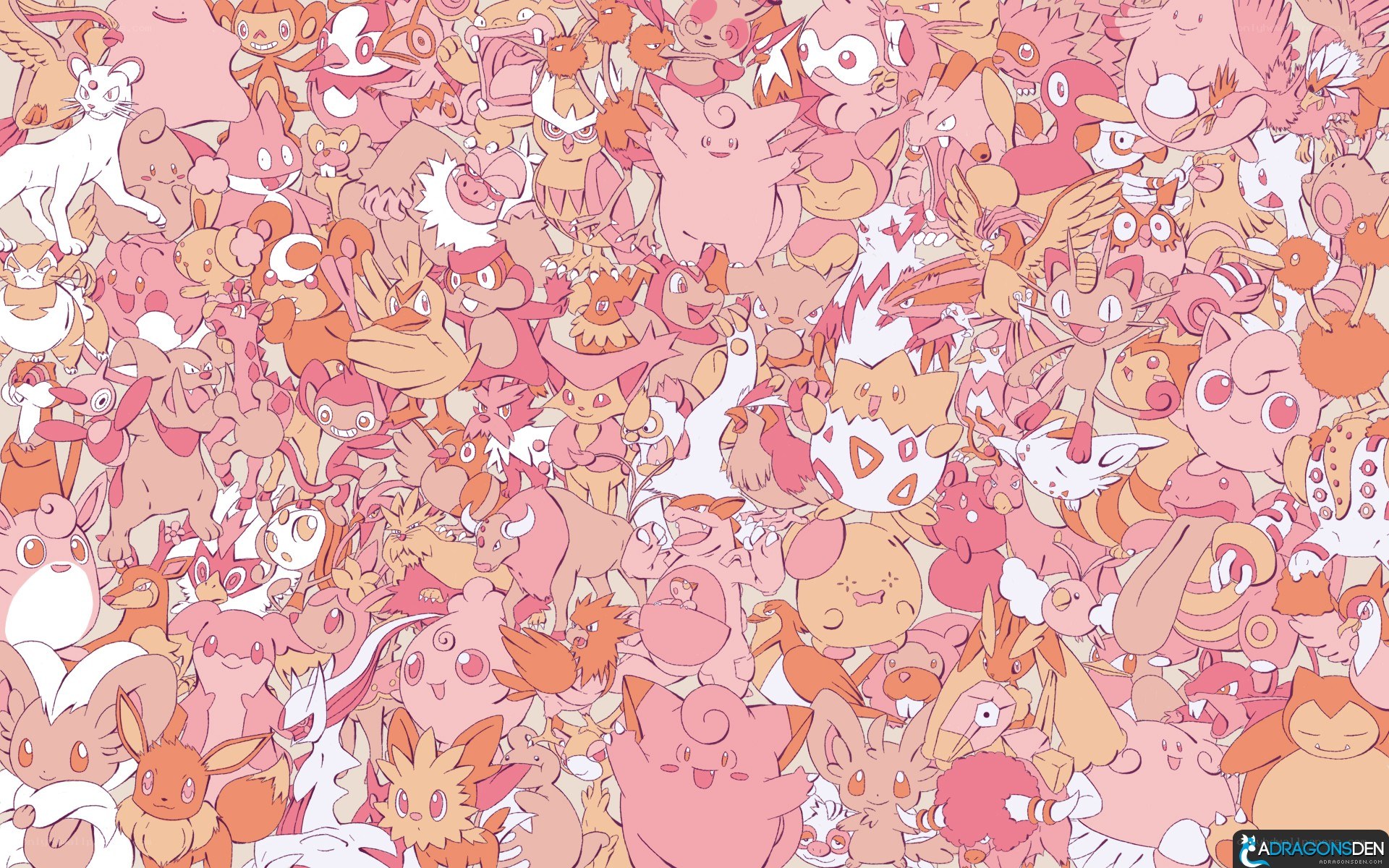 Pokémon art collage