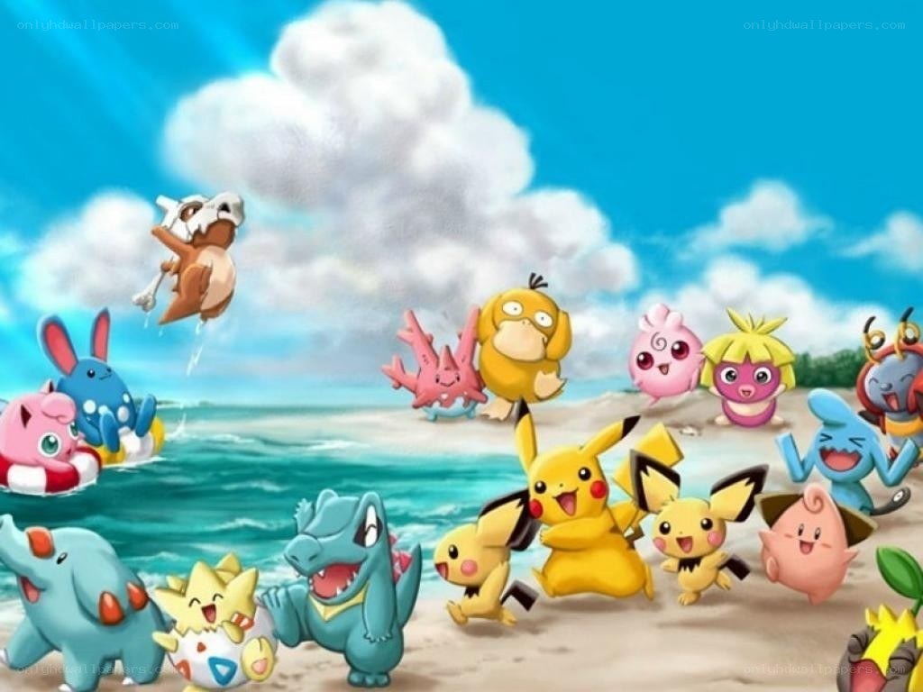 Pokémon at the beach