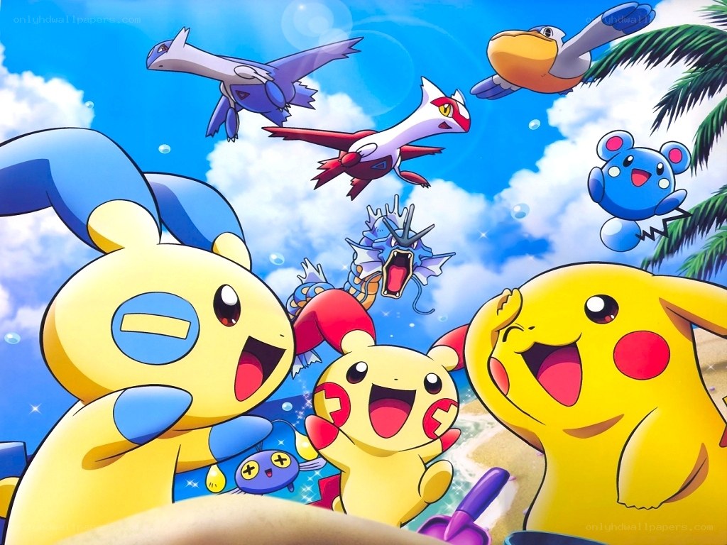 Pokémon at the beach