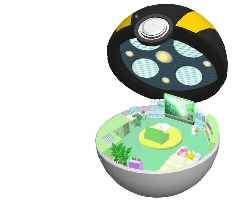 Pokémon Ball Interior — Green