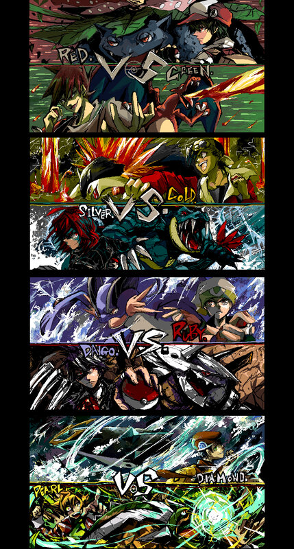 Pokémon battle art series