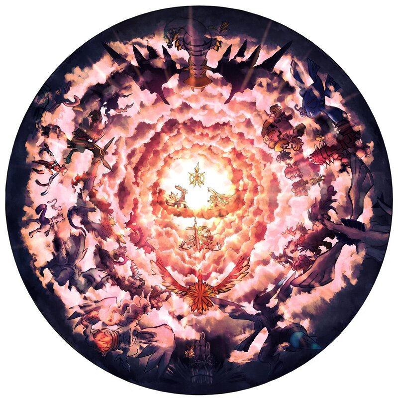 Pokémon battle circle artwork
