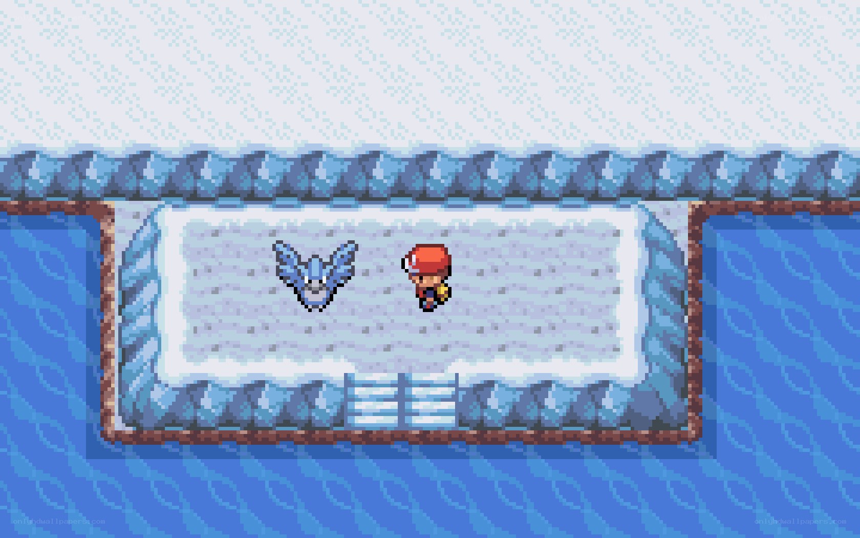 Pokémon battle on ice