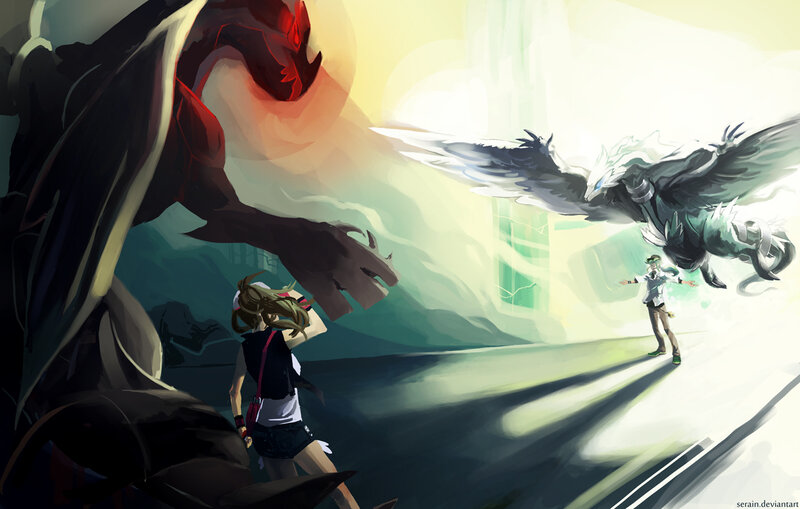 Pokémon battle scene