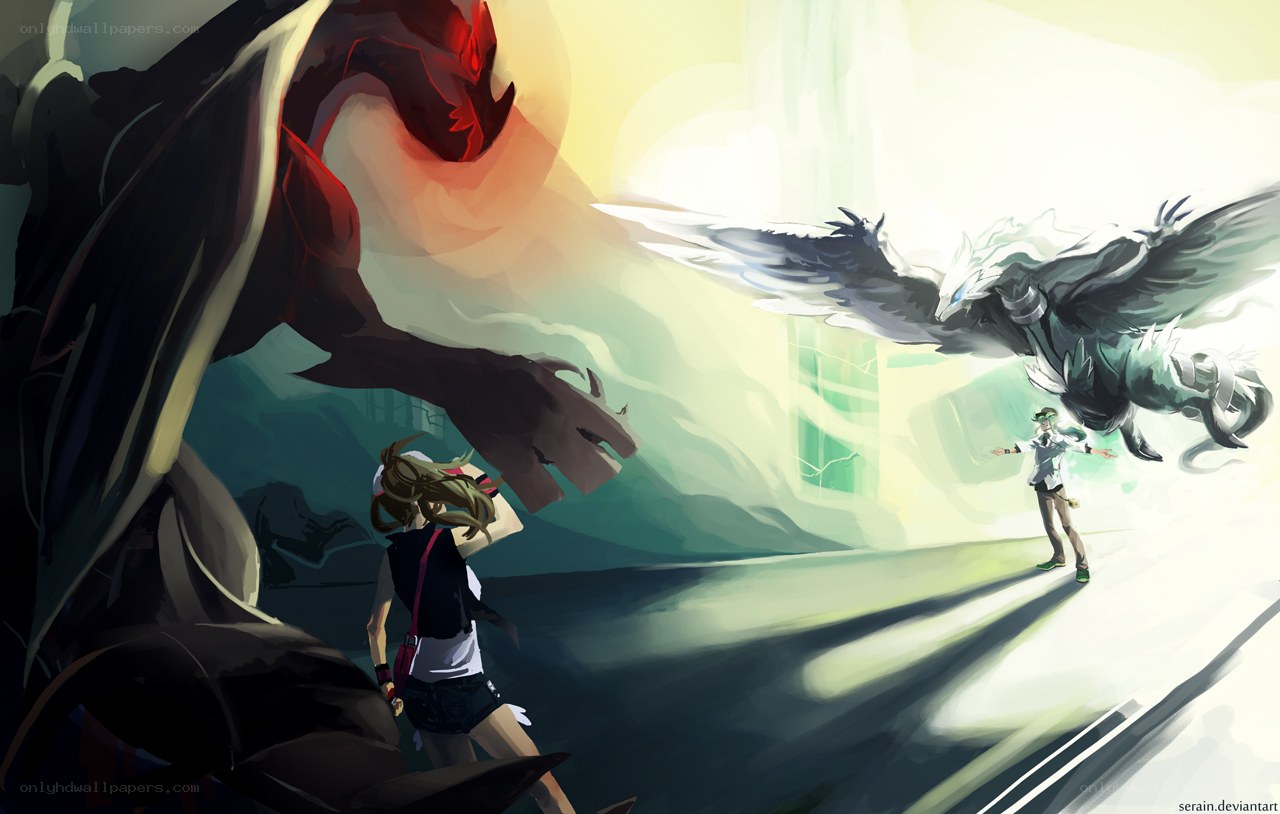 Pokémon battle scene