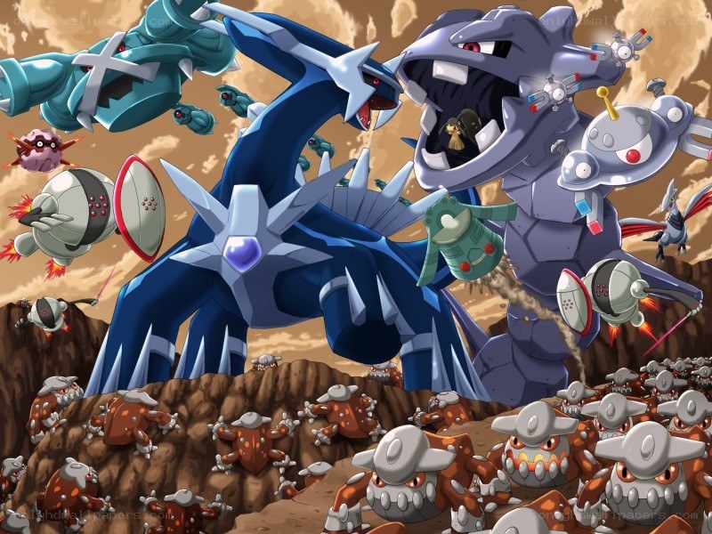 Pokémon battle scene