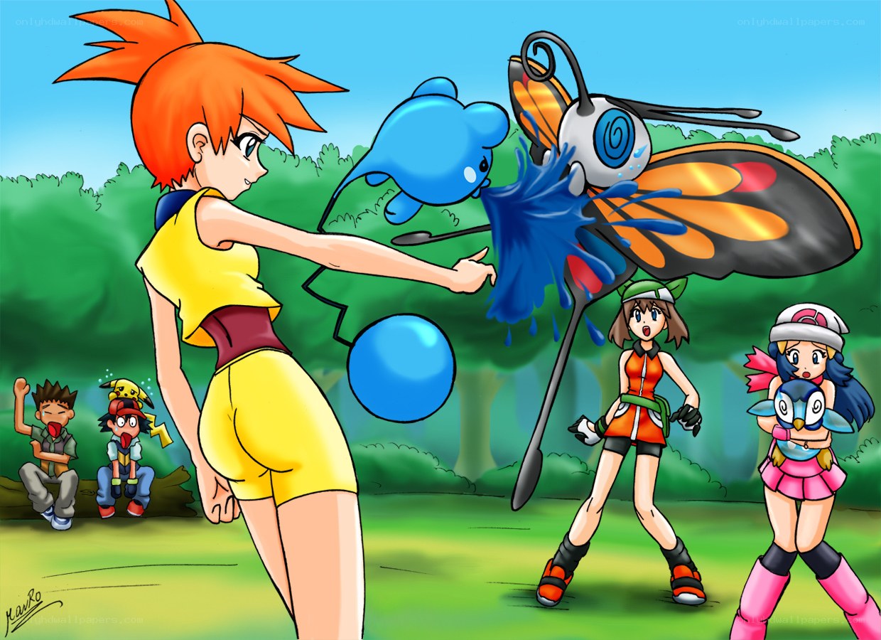 Pokémon battle scene