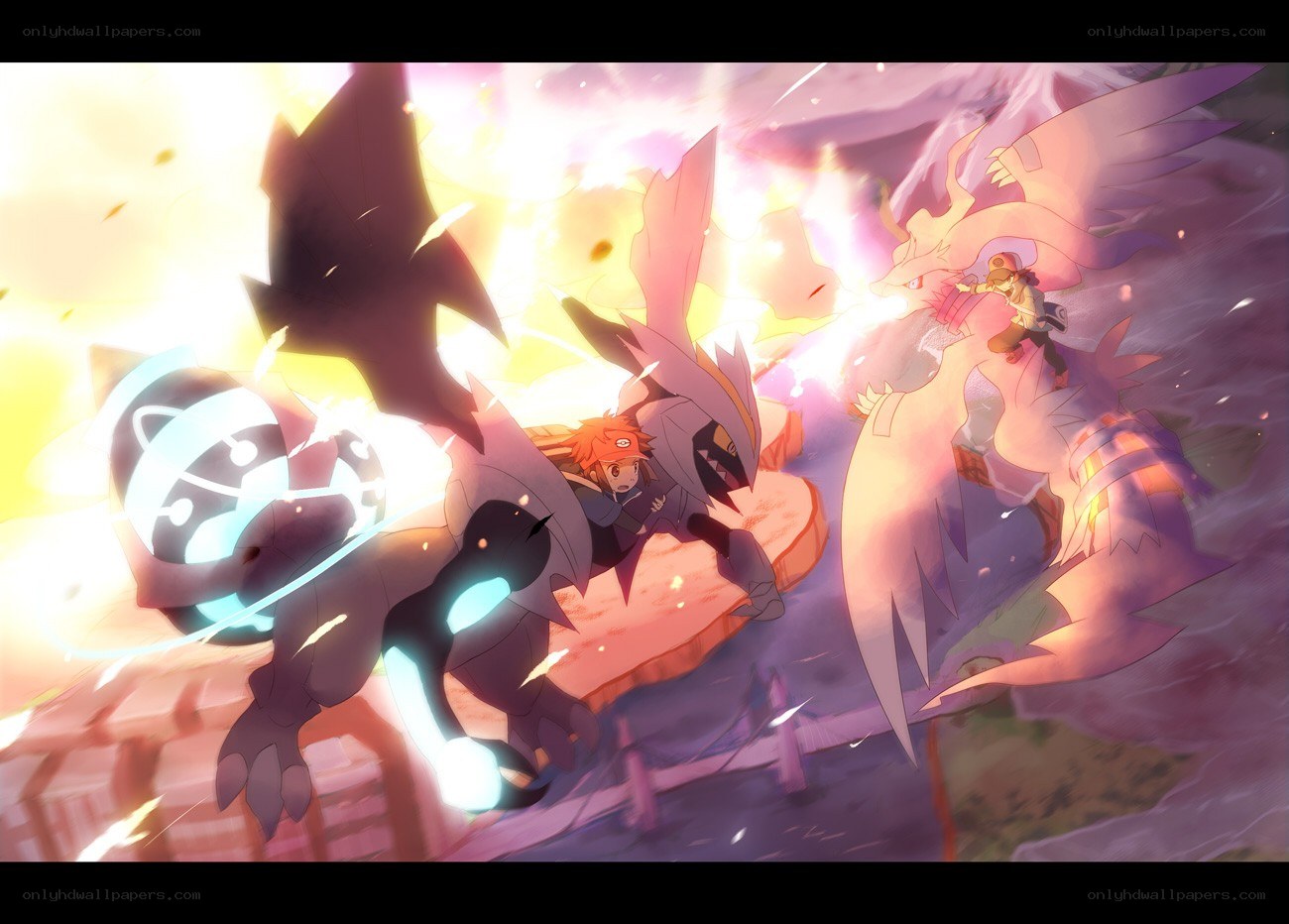 Pokémon battle scene
