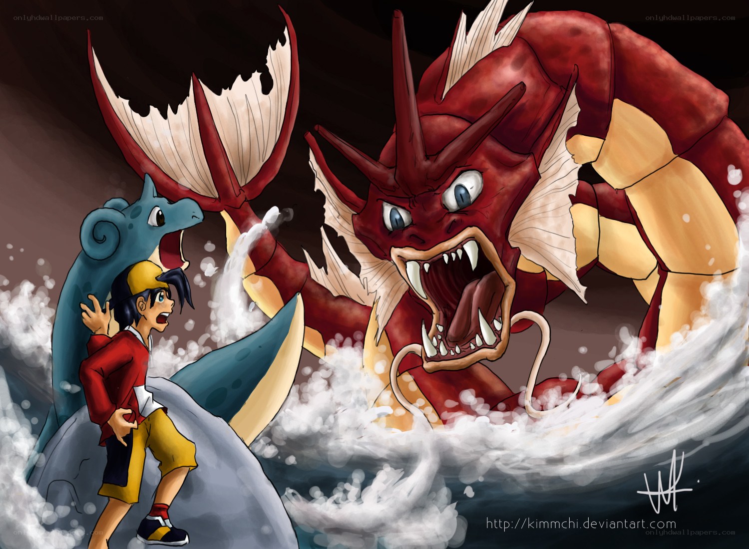 Pokémon battle scene