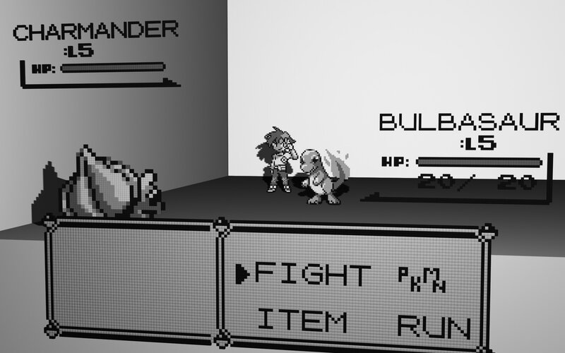 Pokémon Battle Scene — Black