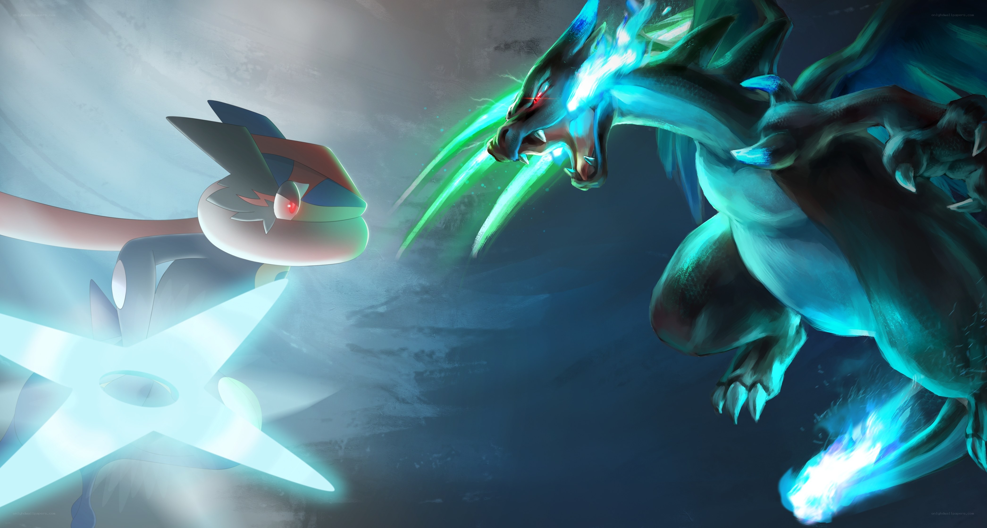 Pokémon battle scene