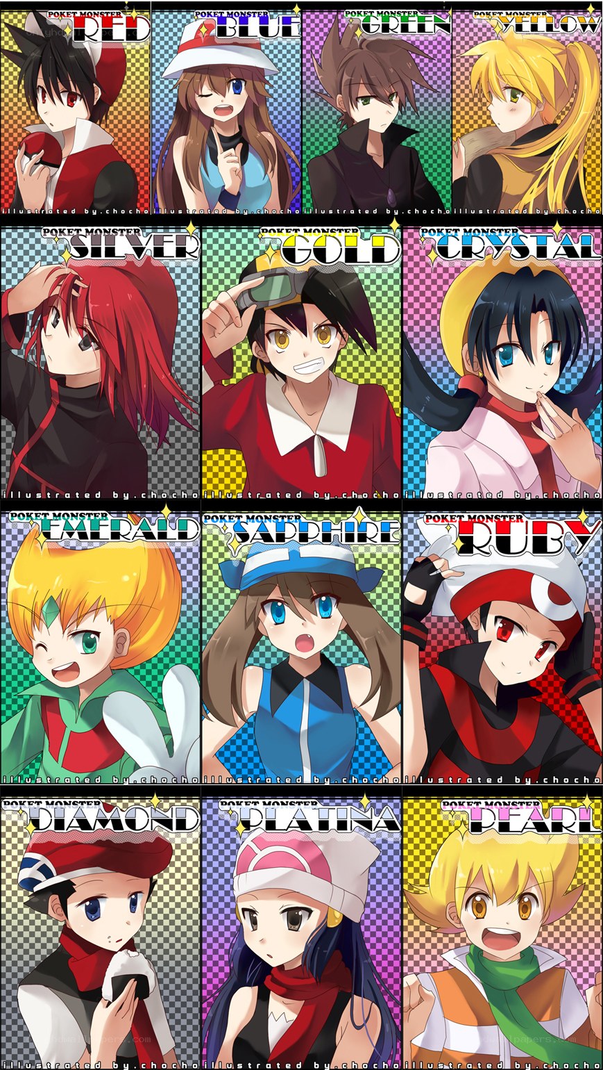 Pokémon character art collection