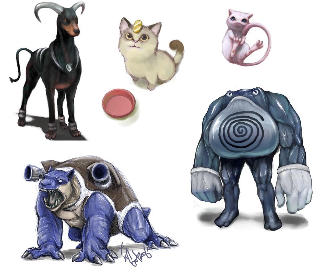 Pokémon character concept art