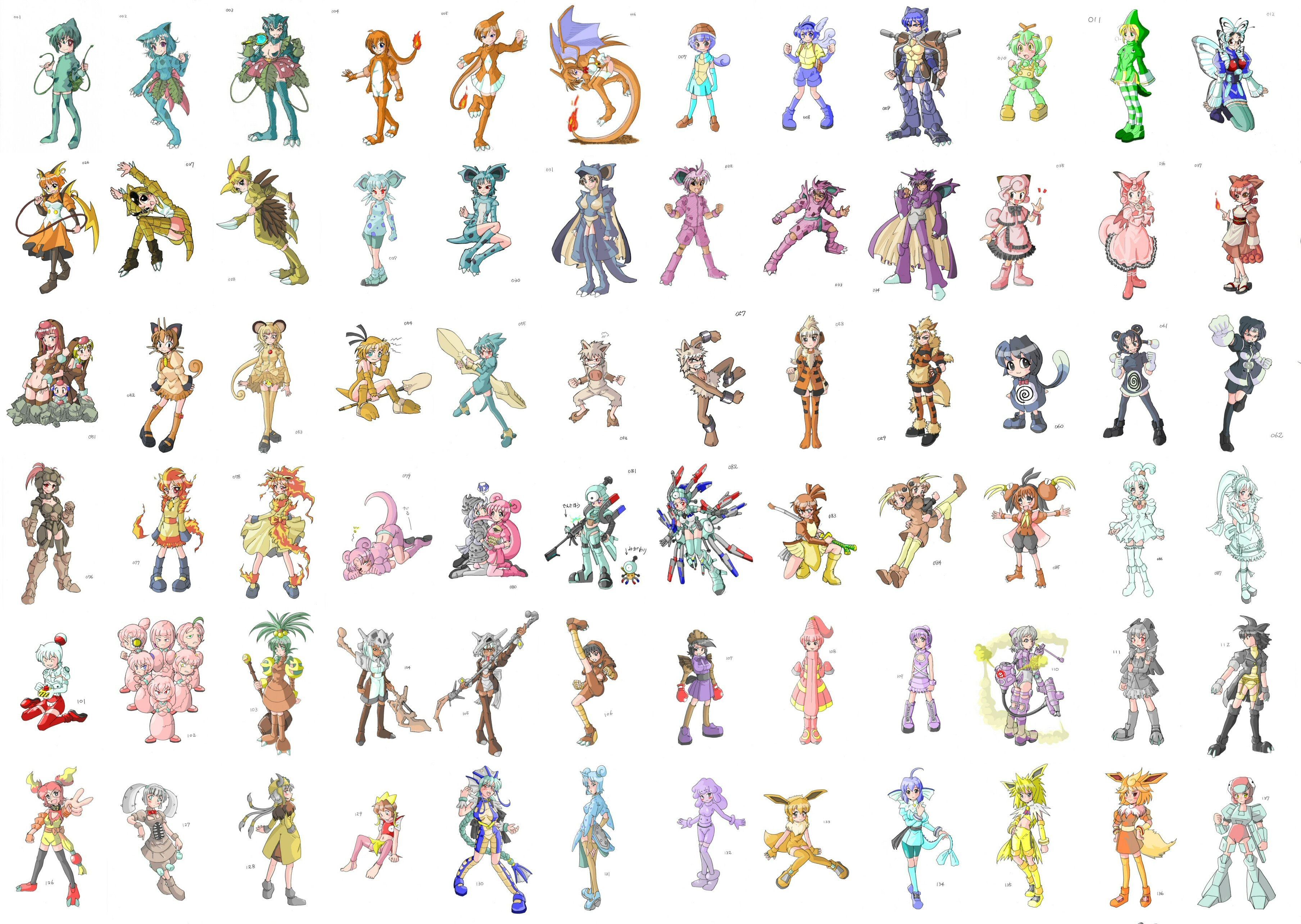 Pokémon character designs