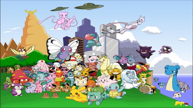 Pokémon character gathering