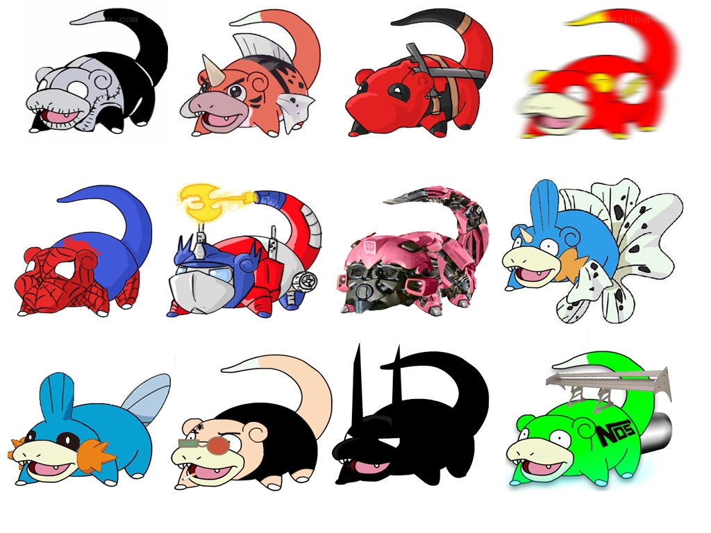 Pokémon character mashups