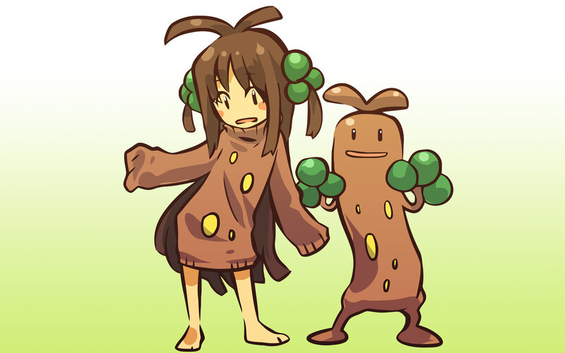 Pokémon character with Bonsly