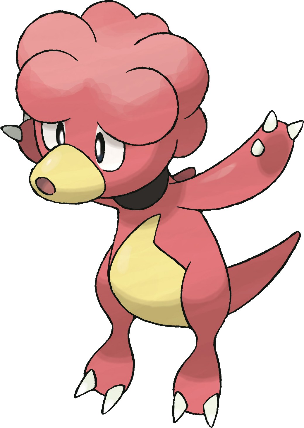 Pokémon character with pink head