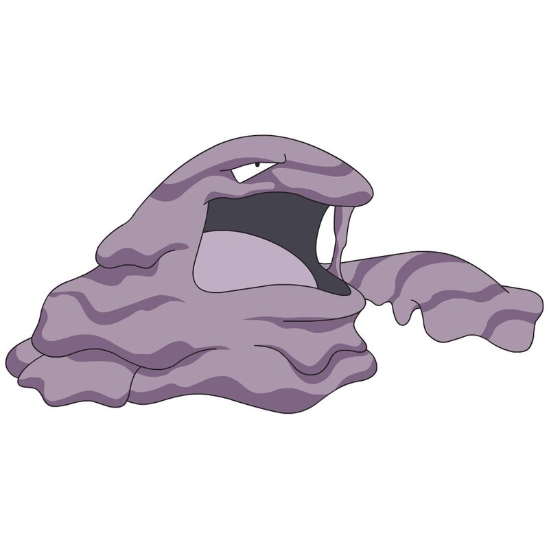 Pokémon character with purple body
