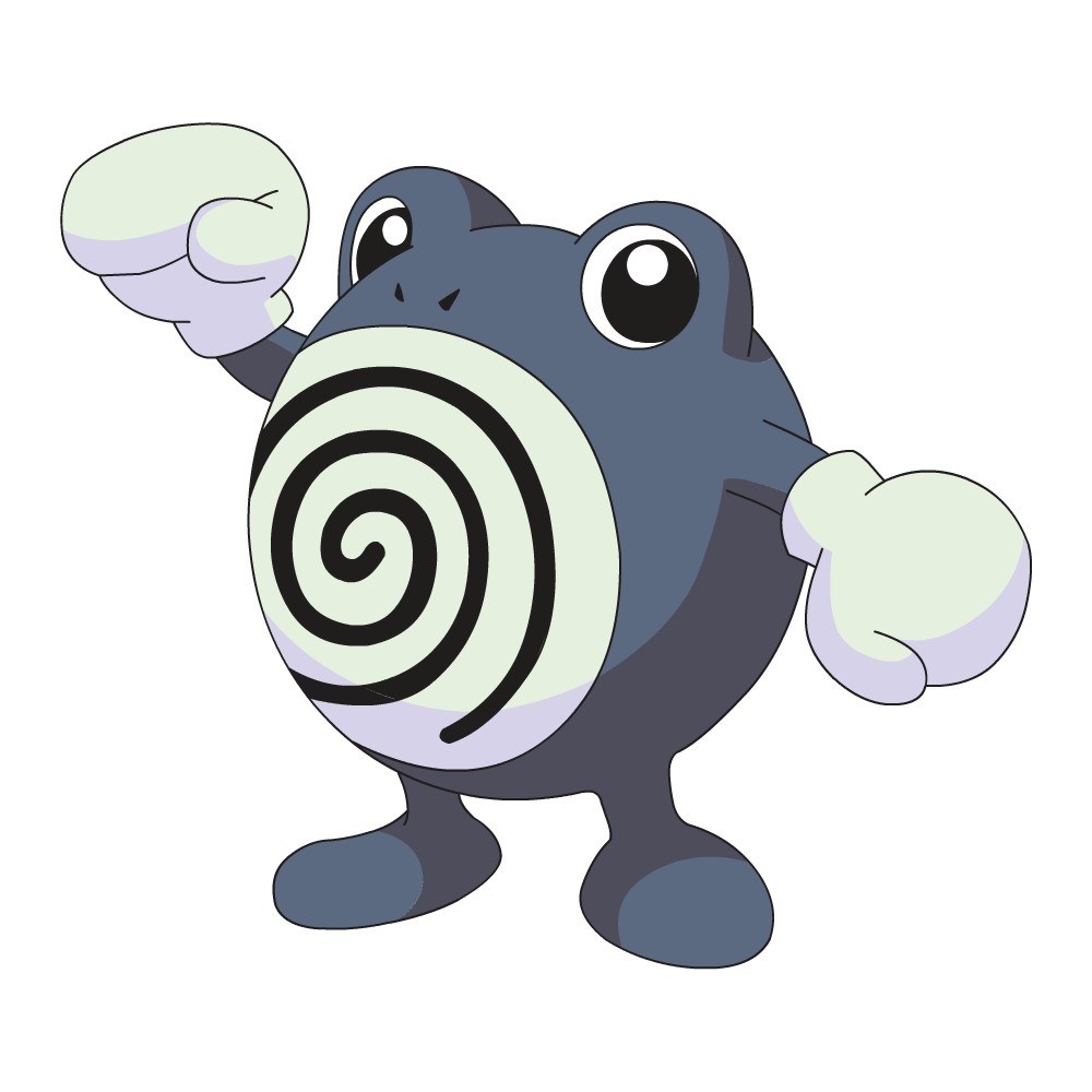 Pokémon character with spiral pattern