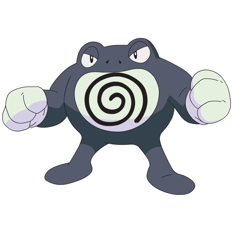 Pokémon character with spiral pattern