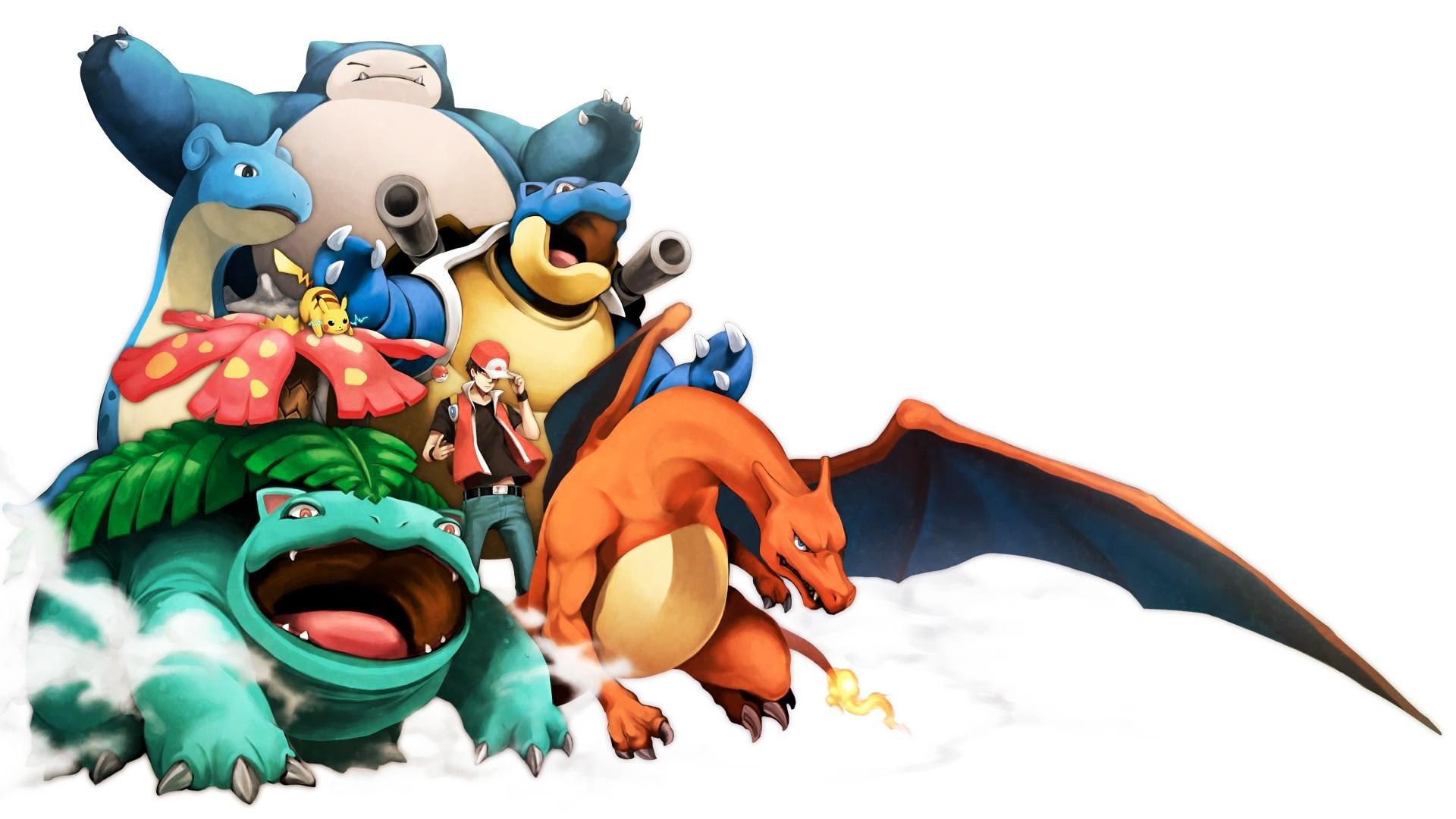 Pokémon characters and trainer