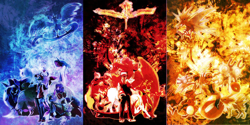 Pokémon Characters and Trainers — Blue, Dramatic