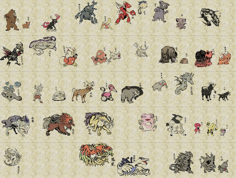 Pokémon Characters — Brown, Calm