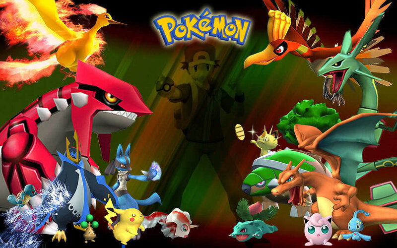 Pokémon characters collage