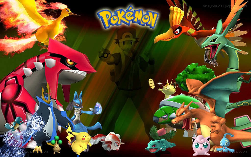 Pokémon characters collage