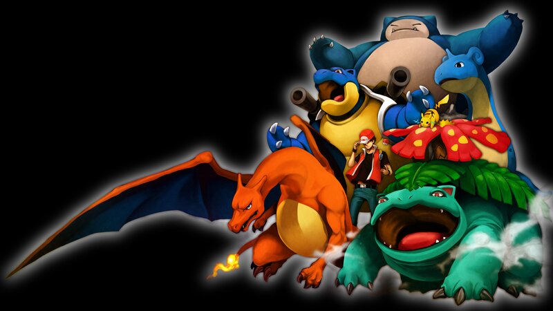 Pokémon Characters Group — Black