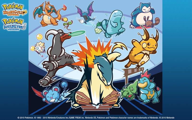Pokémon Characters in Action — Blue, Dynamic, Digital Art
