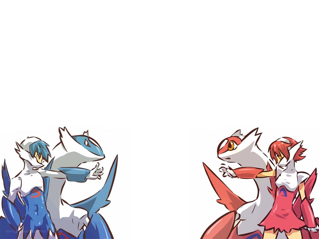 Pokémon characters in action