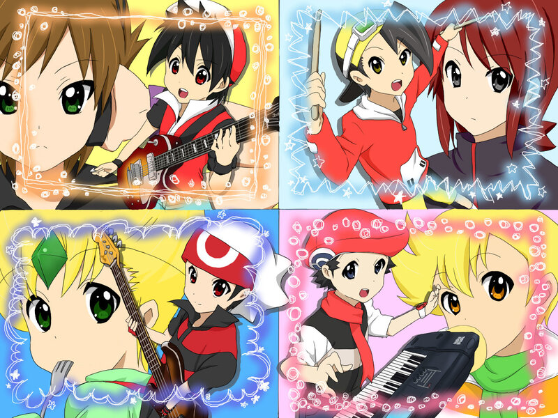 Pokémon characters in band