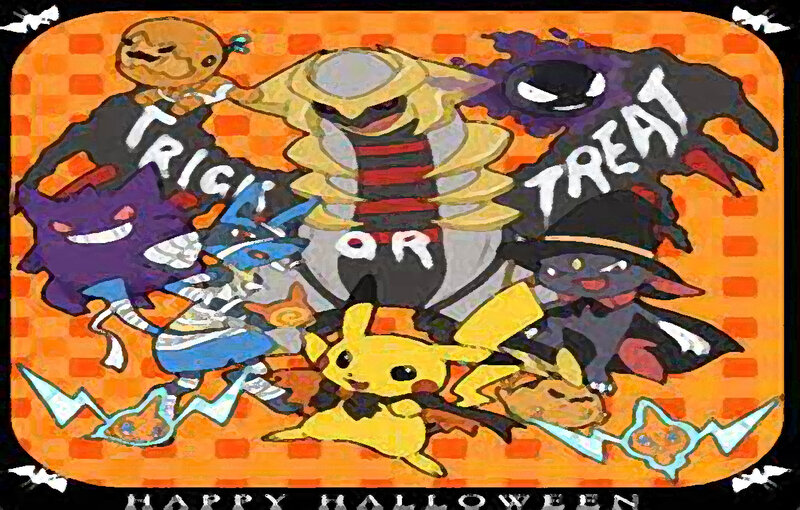 Pokémon Characters in Halloween Costumes