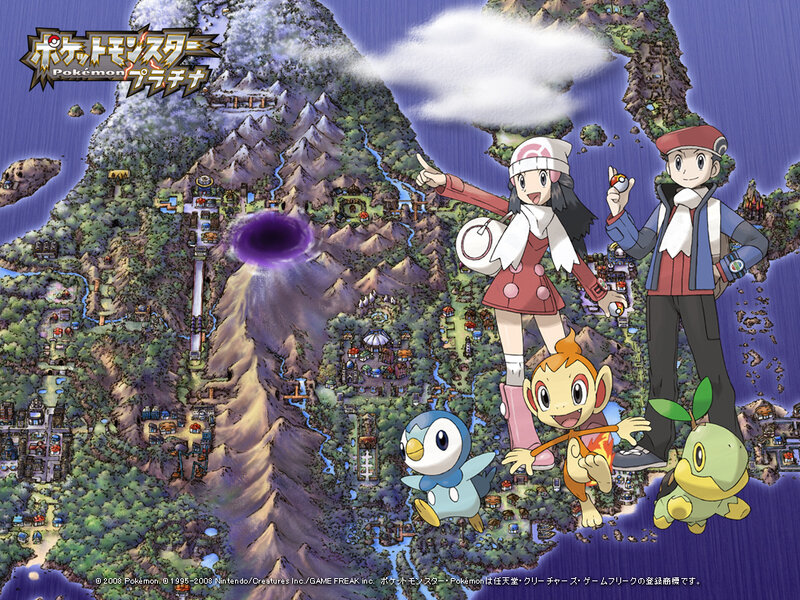 Pokémon Characters on Map
