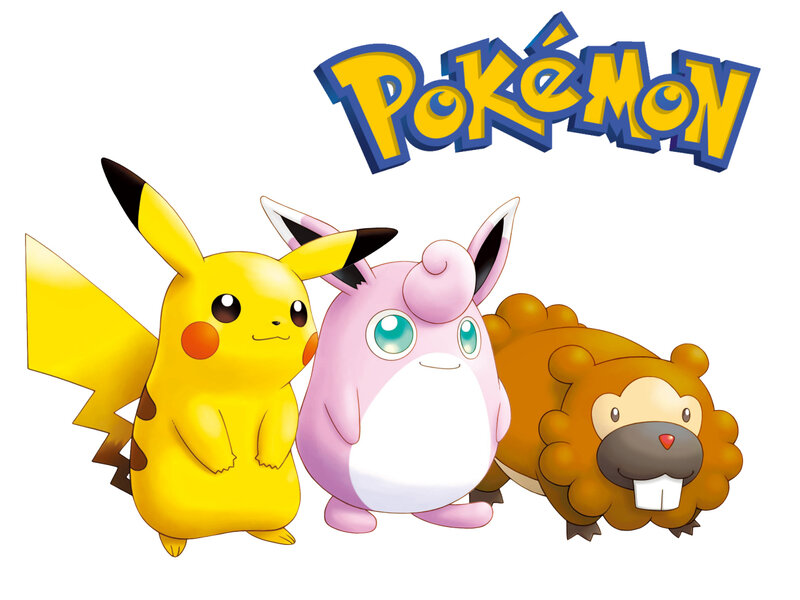 Pokémon characters Pikachu Wigglytuff and Porygon
