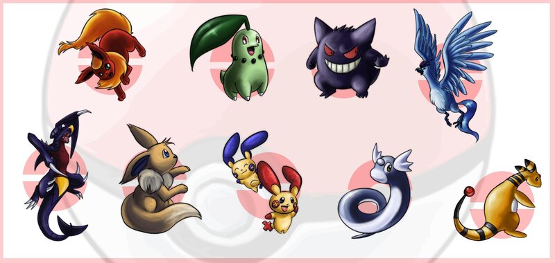 Pokémon Characters — Pink