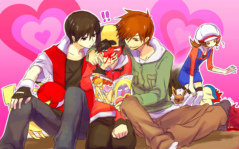 Pokémon characters reading manga