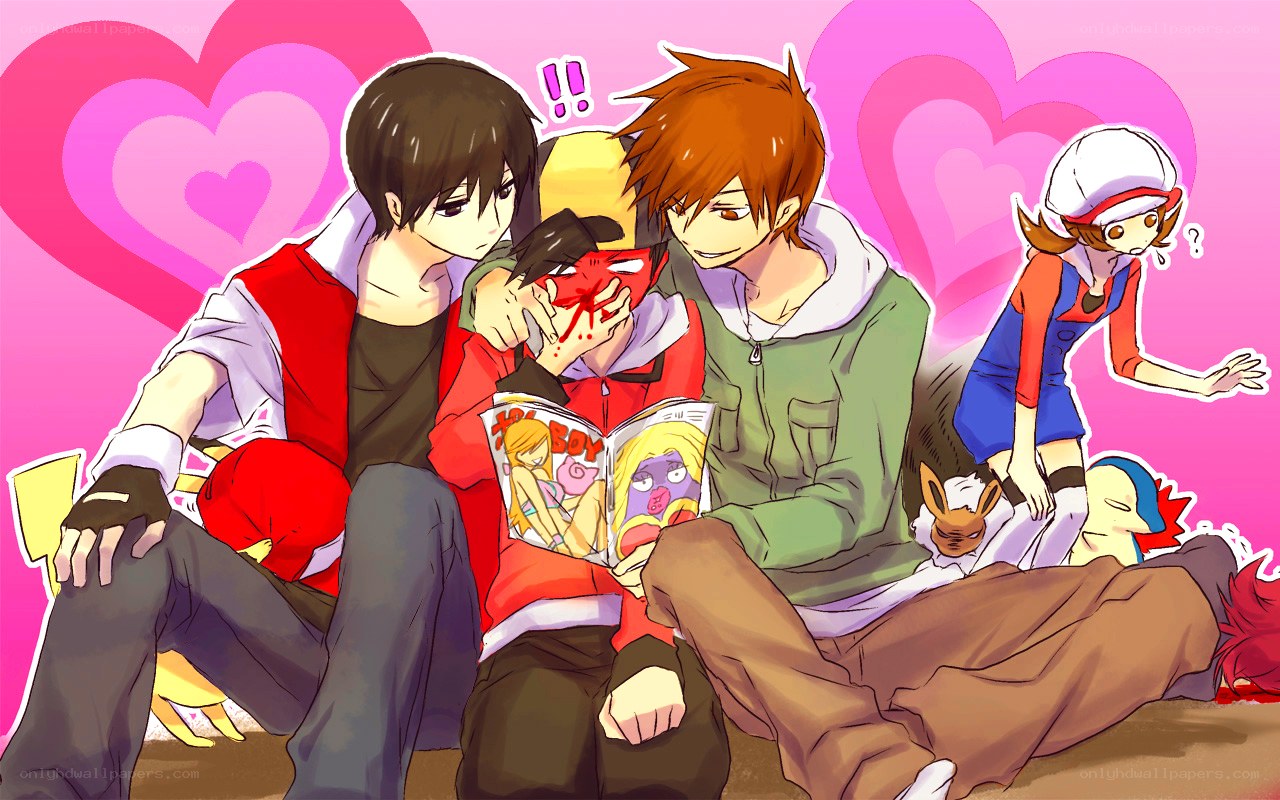Pokémon characters reading manga
