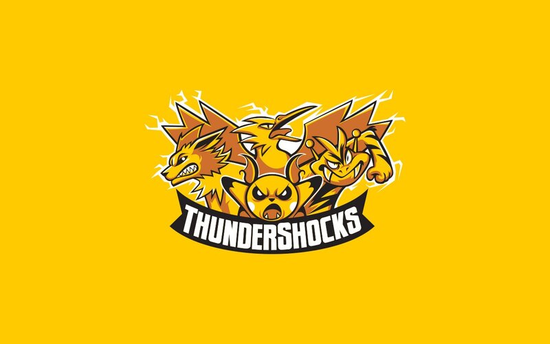 Pokémon Characters — Yellow, Energetic