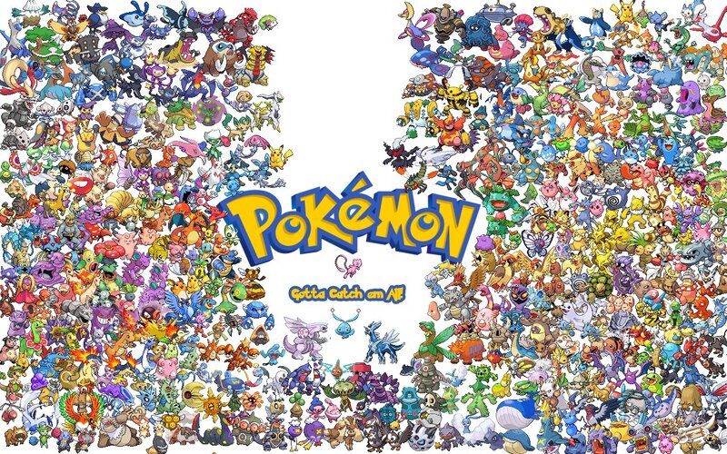 Pokémon Characters — Yellow, Playful