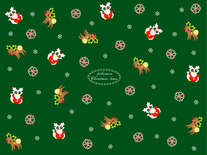Pokémon Christmas pattern