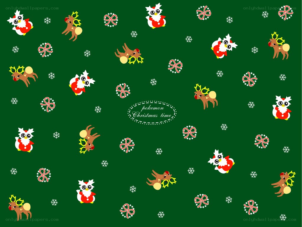 Pokémon Christmas pattern