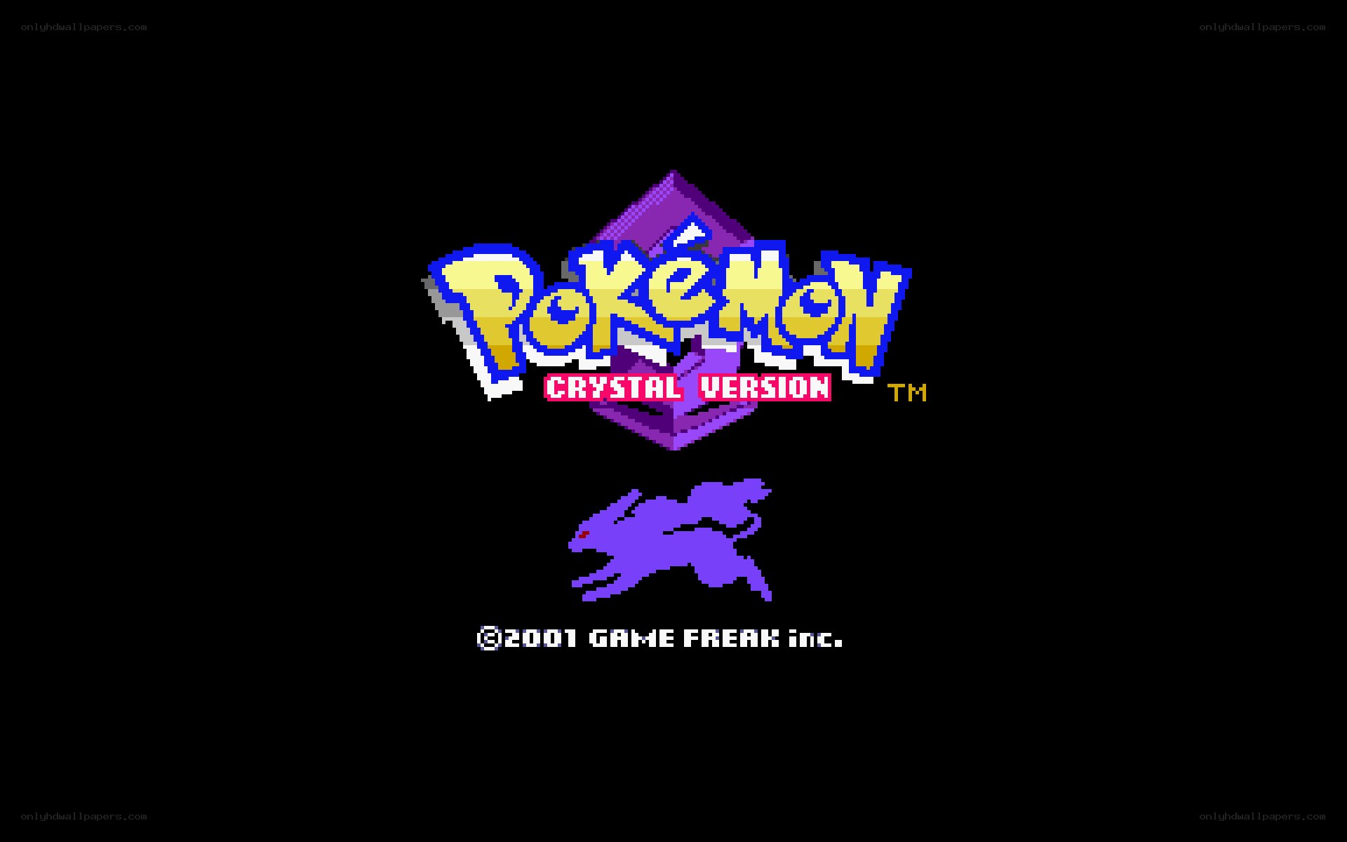 Pokémon Crystal Version title screen