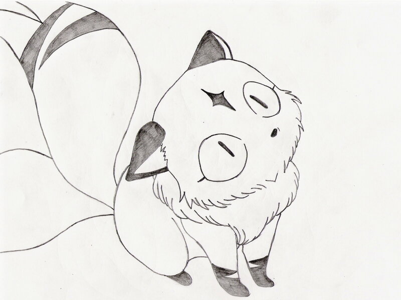 pokémon drawing of fox-like creature