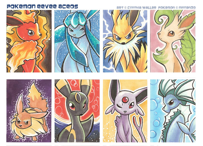 Pokémon Eevee and its evolutions