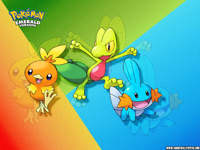 Pokémon Emerald starter trio